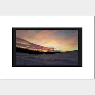 Gorgeous winter sunset Posters and Art